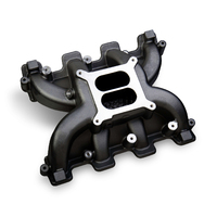 Proflow Intake Manifold Square Bore Dual Plane Black For Holden For Chevrolet Small Block LS LS1/LS2/LS6 Heads Each PFEM300130BK