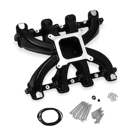Proflow Intake Manifold Aluminium Square Bore Single plane For Holden For Chevrolet LS Fits LS1/LS2/LS6 Heads Each  PFEM300132BK