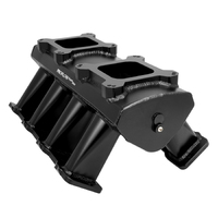 Proflow Intake Manifold Fabricated Black LS1 LS2 LS6 Hi Ram Dual Quad 4150 or 4500 Carburetted  PFEM63237