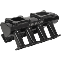 Proflow Intake Manifold Fabricated Black LS7 Hi Ram Dual Quad 4150 or 4500 Carburetted  PFEM63257