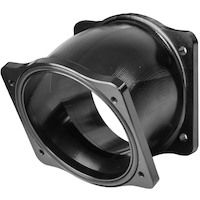 Proflow Throttle Body Adapter 25 Deg Angled 102mm Bore Billet Aluminium Black LS For Chevrolet For Holden Commodore PFEM65500