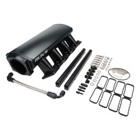 Proflow Intake Manifold Fabricated 92mm Throttle Body Low Profile Black LS1 LS2 LS6 & Fuel Rail Kit PFEM67121