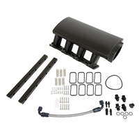Proflow Intake Manifold Fabricated 92mm Throttle Body Low Profile Black L92/LS3 & Fuel Rail Kit PFEM67321