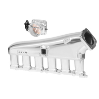 Proflow Intake Manifold Kit Fabricated Aluminium Polished for Nissan RB26 Inlet Plenum 90mm Throttle Body Fuel Rail PFEM67526