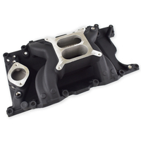 Proflow Intake Manifold, AirMax Aluminium, Black, Square Bore, SB For Chrysler