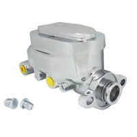 Proflow Master Cylinder Raised Top Aluminium Polished 1.125 in. Bore Dual Bowl Ports Both side Each PFEMC2912A