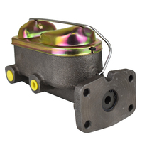 Proflow Master Cylinder Cast Iron Black 1-1/8 in. Bore Dual Bowl Disc/Drum Mopar Chrysler 73-78 PFEMC3560BK
