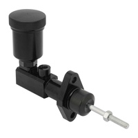 Proflow Master Cylinder Billet Aluminium Black .750in Bore 3/8-24 Ball Flare Uni