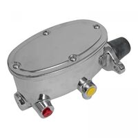 Proflow Master Cylinder Aluminum Polished 1.000 in. Bore Dual Bowl Front Disc/Rear Drum  PFEMC8555-P