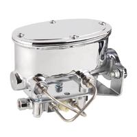 Proflow Master Cylinder Aluminum Polished 1.000 in. Bore Dual Bowl Disc/Disc with Proportioning Valve Kit PFEMC8555DD-P