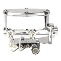 Proflow Master Cylinder Aluminum Polished 1-1/8 in. Bore Dual Bowl Universal Adjustable Valve Kit PFEMC8559A-P