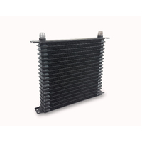 Proflow Oil Cooler Ultra Pro Aluminium Black 19-Row 340mm x 270mm x 50mm Female AN10 lnlet/Outlet PFEOC290