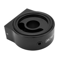 Proflow Universal Oil Sandwich Adaptor Low Profile AN10 ORB Ports 2 x 1/8" NPT Billet Aluminium Black PFEOS-OB2020