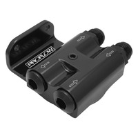 Proflow Remote Universal Filter Head 3/4''-16 Thread 4x Side AN10 Ports 1/8'' NPT Port Billet Black Anodised PFEOS-OB2045