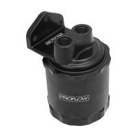 Proflow Remote Oil Filter Head Billet 3/4''-16 Thread With Proflow Billet Filter -08AN ORB Black Anodised Kit PFEOS-OB2090-HPB