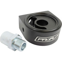 Proflow Oil Filter Adapter Universal Sandwich Adapter Billet Aluminium Black Anodised AN10 1/8in. NPT Port 13/16in. 3/4in. M18.M21 PFEOSSUNIBK