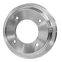 Proflow Crank Pump Pulley, V-Belt, 1-Groove, Aluminium Silver, For Holden V8 253, 308 Red Motor