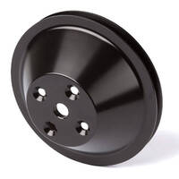 Proflow Pulley, V-Belt Water Pump SB Chev Long Water Pump 1-Groove, Black Aluminium