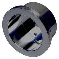 Proflow Pulley, V-Belt Crankshaft SB Chev Long Water Pump 1-Groove, Black Aluminium