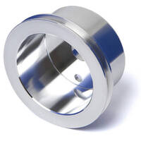 Proflow Pulley V-Belt Crankshaft SB For Chev Long Water Pump 1-Groove Polished Aluminium PFEP8855P