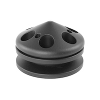 Proflow Pulley V-Belt Alternator GM 1-Groove with Hardware Black Aluminium PFEP8866BK