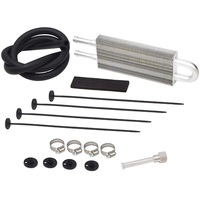 Proflow Cooler Oil Power Steering Tube and Fin 2-row Aluminium Natural 3/8 in. Hose Barb Inlet/Outlet 2.5 x 9 x 0.75 in.  PFEPC109