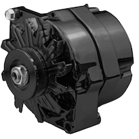 Proflow Alternator Power Spark 100 Amp 1-Wire Internal Regulator Black Powder coat V-Belt For Chev For Holden Commodore Torana PFEPM37127BK