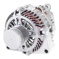 Proflow Alternator Power Spark 140 Amp Internal Regulator Black Powder coat Serpentine Pulley Commodore LS VE VF PFEPM38270
