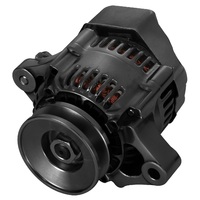 Proflow Alternator Power Spark Ultra Mini 80 Amp Internal Regulator Universal Style Black 1 wire Nippondenso PFEPM8062BK