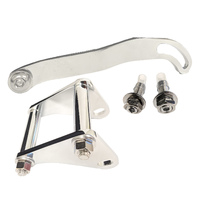 Proflow Power Steering Pump Bracket Mounting BB For Chev Short Water Pump kit Chrome PFEPSB570C