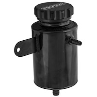 Proflow Power Steering Reservoir Remote Aluminium Black Universal 120mm x 90mm Barb Male 3/8in. 1/2in.  PFEPST1BK