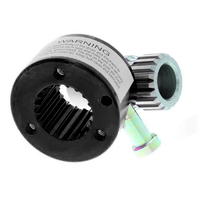 Proflow Aluminum Quick Release Steering Wheel Hub Splined 3/4 Inch 3/4" ID weld on splined sleeve reduces slop and allows for welding to 3/4" round PF