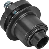 Proflow Aluminum Quick Release Hub, Rim Style 3/4 in, Spring Loaded Hub, Black Anodized