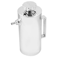 Proflow Radiator Overflow Tank Universal Aluminium 120mm Diameter 250mm Height Polished PFERO2P