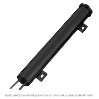 Proflow Aluminium Radiator Overflow Tank Bottle and Cap Universal 50mm x 380mm Black  PFERO50380BK