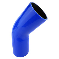 Proflow Hose Tubing Air intake Silicone Coupler 1.50in. 45 Degree Elbow Blue  PFES102-150