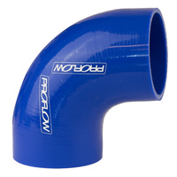 Proflow Hose Tubing Air intake Silicone Coupler 1.25in. 90 Degree Elbow Blue 
