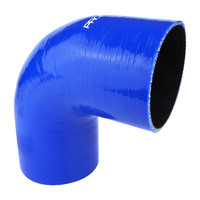 Proflow Hose Tubing Air intake Silicone Coupler 1.50in. 90 Degree Elbow Blue  PFES103-150