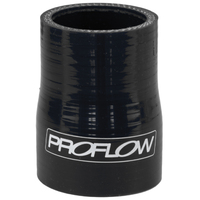 Proflow Hose Tubing Air intake Silicone Reducer 1.50in. - 2.00in. Straight Black  PFES201-150-200B