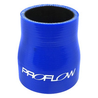 Proflow Hose Tubing Air intake Silicone Reducer 3.00in. - 3.50in. Straight Blue  PFES201-300-350