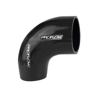 Proflow Hose Tubing Air intake Silicone Reducer 2.00in. - 2.25in. 90 Degree Elbow Black  PFES203-200-225B
