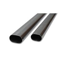 Proflow Oval Exhaust Tubing Straight 3.00 in. Diameter Stainless Steel 1 meter. Length PFESS-OVT300