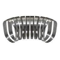 Proflow Pie Cut Oval Tubing Stainless Steel 3â€œ Diameter 40mm x 96mm vertical cut 15 degree 6 pcs set PFESS-PC300-V