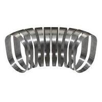 Proflow Pie Cut Oval Tubing Stainless Steel cut 4â€œ 63mmx125mm vertical cut 15 degree 6 pcs set PFESS-PC400-V