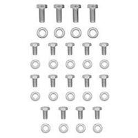 Proflow Oil Pan Bolt Kit Stainless Steel BB Chevrolet, Pontiac, Chrysler V8, 28 Piece Set