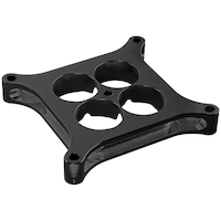 Proflow Carburettor Spacer Aluminium Black Anodised 1 in. Thick Tapered Combo 4150 Square Bore PFESSLW41501ALBK
