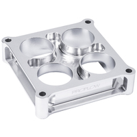 Proflow Carburettor Spacer Aluminium 1.5 in. Thick Tapered Combo 4500 Square Bore  PFESSLW450015AL
