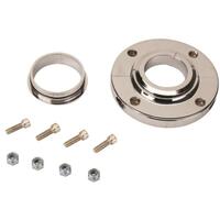 Proflow Universal Chrome Steering Column Floor Mount Plate Kit PFESTCFM