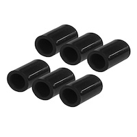 Proflow Silicone Vacuum Port Block Off 16mm x 6pcs Black
