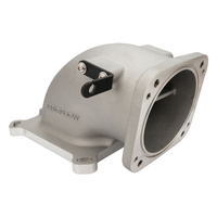 Proflow EFI Throttle Body Intake Elbow 95mm Universal or LS To 4150 Square Bore Cast Aluminium Natural